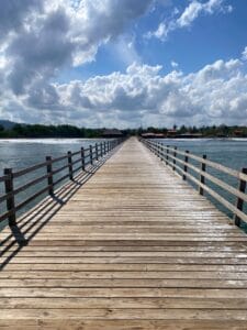 Sea pier in Arboletes. Monteria, Colombia.