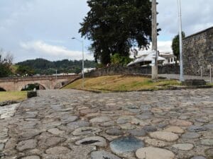 Cobble stones. Popayan, Colombia.