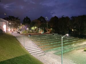 Steps at night. Popayan, Colombia.