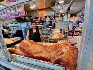 Roasting pig. Cuenca, Ecuador.