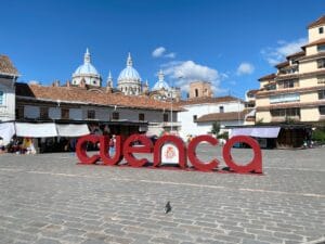 Cuenca sign. Cuenca, Ecuador.