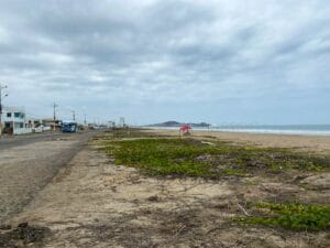 Beach scene. Salinas, Ecuador.